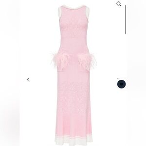 Andreeva Pink Feather Detail Dress